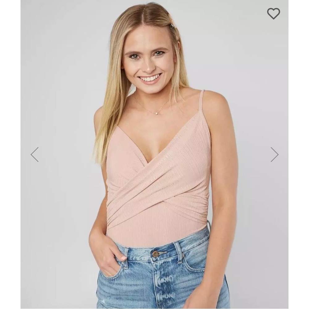 NWT - FAVLUX Plunging V-Neck Bodysuit - Adjustable Straps - SZ Med